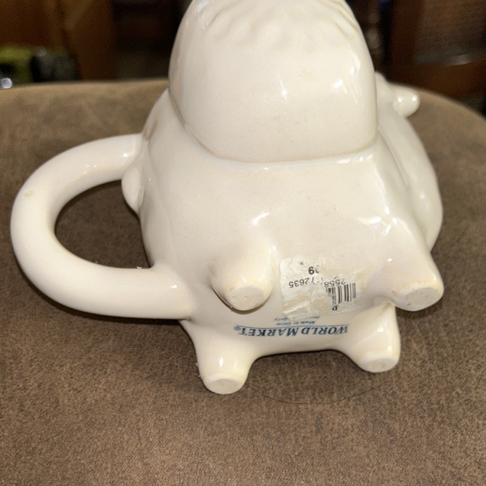 Llama Cup or Mug World Market White Ceramic with Tea Bag Holder - Picture 4 of 7